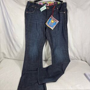 NEW Freestyle Revolution Elvis Wash Denim Bootcut Jeans Size‎ 18